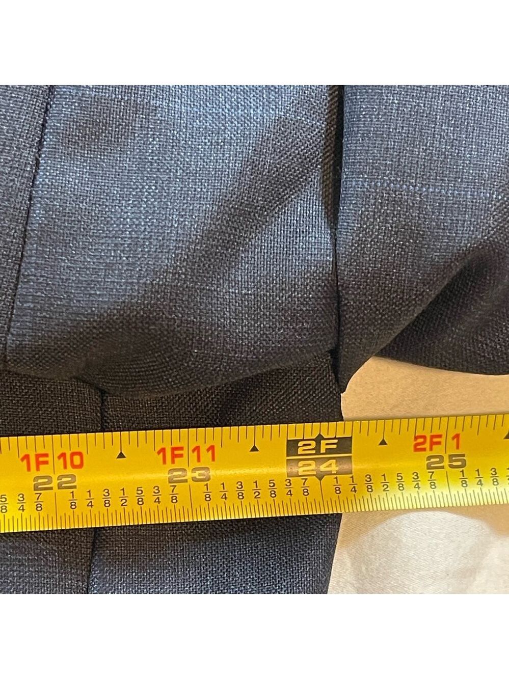 Lauren Ralph Lauren Mens 100% Wool Suit Jacket Blazer Size 48R Two Button Black - Picture 8 of 15